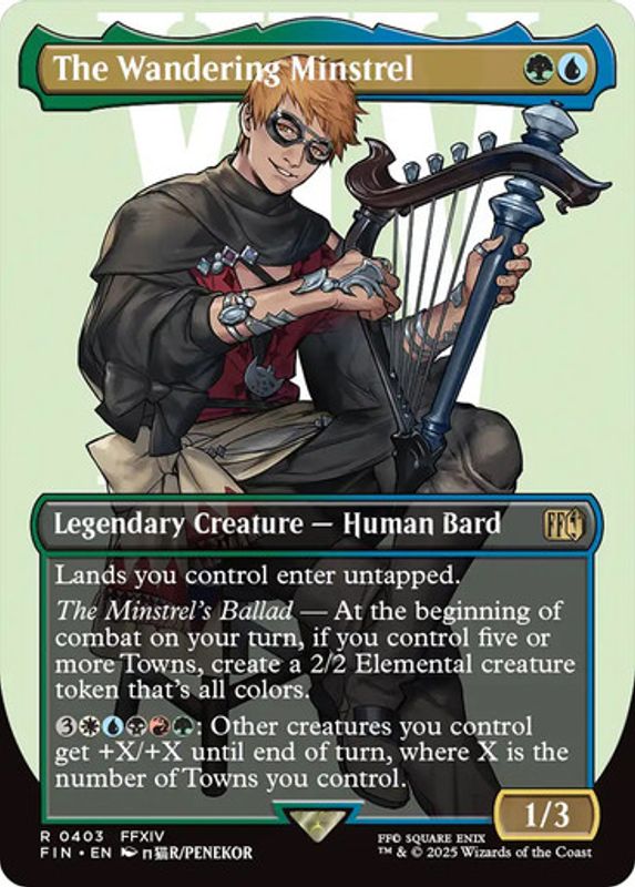 The Wandering Minstrel (#403) (Borderless) (Foil)